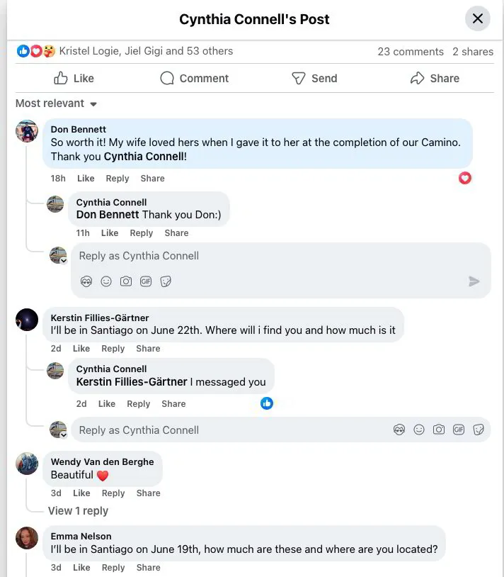 Customer comments and Tiny Pilgrim photo