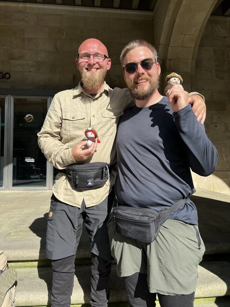 Pilgrims with a Tiny Pilgrim doll